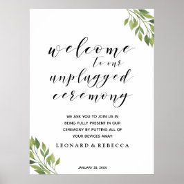 Señal de vegetación de la ceremonia de la caligraf