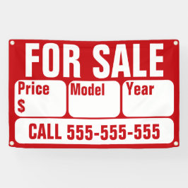 SEÑAL DE VENTA PARA AUTOMÓVIL, BARCO, Camión resid