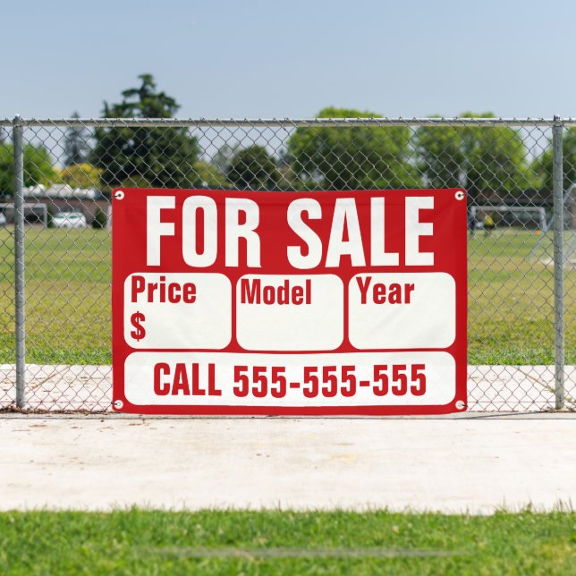 SEÑAL DE VENTA PARA AUTOMÓVIL, BARCO, Camión resid (in situ)