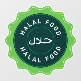 señal de ventana de comida halal حلال Sticker Calc