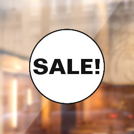 Señal de Ventana de Oferta para Negocios - Círculo