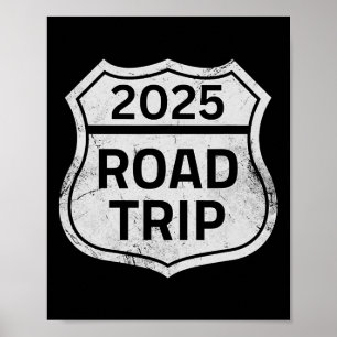 Señal de viaje en carretera 2025 Familia Vacacione