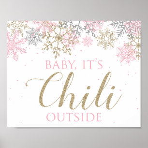 señal de Winter ONEderland Baby It's Chili Outside