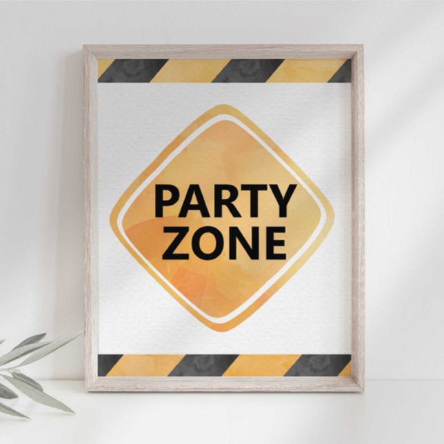 Señal de Zona de Fiesta de Camiones de Construcció (Subido por el creador)
