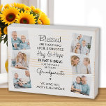 Señal Decorativa De Madera Abuelos Bendecidos citan Collage de fotos<br><div class="desc">Celebra a tus abuelos con un cartel de una caja de madera de collage de fotos personalizados. Esta placa única de los abuelos es el regalo perfecto, ya sea por cumpleaños, día de los abuelos o Navidades. Esperamos que su regalo de abuelo especial se convierta en un tesoro para los...</div>
