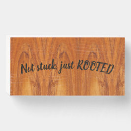 Señal Decorativa De Madera Arraigado