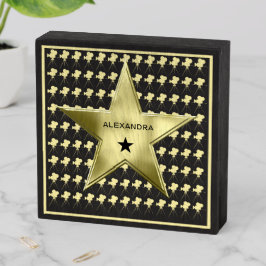 Señal Decorativa De Madera Cine residencial personalizado de la familia Star