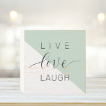 Señal Decorativa De Madera Cita de motivación positiva para el amor vivo mode<br><div class="desc">Cita de motivación positiva para el amor vivo moderno</div>