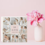 Señal Decorativa De Madera Collage Photo Mom Te Ama Mejor Regalo De Madre<br><div class="desc">Este fotograma es un regalo perfecto para expresar tu amor por tu madre. El marco está muy bien diseñado con tonos rosas, lo que aporta un toque de feminidad y elegancia al conjunto. El marco puede contener varias fotos de diferentes tamaños, lo que le permite crear una pantalla única y...</div>