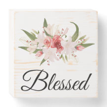 Diseño Floral Acuarela Bendito