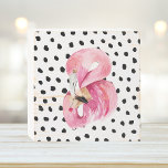 Señal Decorativa De Madera Flamingo y puntos de color rosa exótico moderno<br><div class="desc">Flamingo y puntos de color rosa exótico moderno</div>