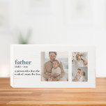 Señal Decorativa De Madera Foto de colección moderna Regalo del Día de los Pa<br><div class="desc">el regalo del día de los padres con el verde de la foto del collage moderno puede ser una manera hermosa y significativa de mostrar a tu padre lo mucho que significa para ti. Sé creativo y diviértete armando un regalo personalizado y reflexivo que apreciará en los años venideros.</div>
