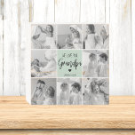 Señal Decorativa De Madera Foto del Collage Mejor Regalo del Abuelo Pastel Mi<br><div class="desc">Esta hermosa foto de collage es la manera perfecta de expresar tu amor por tu abuelo. Con el más sincero mensaje "Te amamos abuelo" con elegantes letras en un relajante fondo de menta pastel, este artículo capta el calor y el afecto que sientes por tu abuelo. El diseño del collage...</div>