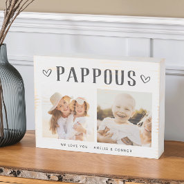 Señal Decorativa De Madera Foto Rustica Pappous Personalizada