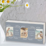 Señal Decorativa De Madera Foto vertical Dog Dad 3 Palabras amorosas personal<br><div class="desc">Regalo de bloques de fotos de madera para un padre perro del mejor amigo del hombre - o es igual de fácil de personalizar para cualquier otro amigo o pariente cercano. La plantilla de fotos muestra 3 de tus fotos favoritas en formato vertical con esquinas redondeadas. Leído con una frase...</div>