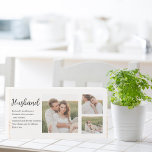 Señal Decorativa De Madera Fotografía de pareja colgante y regalo de esposa r<br><div class="desc">Fotografía de pareja de compañeros de clase y regalo de amor de marido romántico</div>