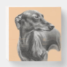 Greyhound pintado a mano