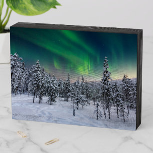 Señal Decorativa De Madera Hielo y nieve   Paisaje invernal, Finlandia