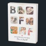 Señal Decorativa De Madera Los regalos únicos de BFF a los mejores amigos par<br><div class="desc">Los regalos únicos de BFF a los mejores amigos para siempre Bestis</div>