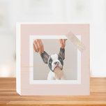 Señal Decorativa De Madera Marco rosa pastel moderno | Foto personal de perro<br><div class="desc">Marco rosa pastel moderno | Foto personal de perro</div>