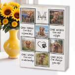 Señal Decorativa De Madera Mascota Collage de fotos Perro Lover Cita Única Ke<br><div class="desc">Celebra a tu mejor amigo con un símbolo de la caja de madera de collage de fotos de un mascota amante de los perros personalizados. Esta placa única para el mascota de perro con foto es el regalo perfecto para usted, familia o amigos para honrar a su mejor perro o...</div>