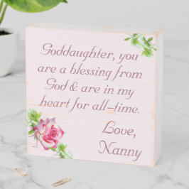 Señal Decorativa De Madera Niña personalizada