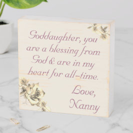 Señal Decorativa De Madera Niña personalizada