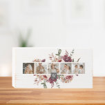 Señal Decorativa De Madera Regalo de flores coloridas de fotografía de moda d<br><div class="desc">Regalo de flores coloridas de fotografía de moda de la familia Collage</div>