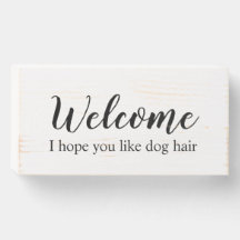 Signo de bienvenida para perros, Rótulo Mascota, R