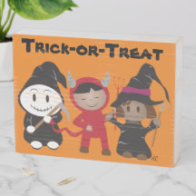 Trick-or-Treth Kids en disfraz de Halloween
