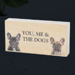 Señal Decorativa De Madera You Me and the Dogs Photo Personalizado<br><div class="desc">Este diseño puede ser personalizado en el área proporcionada cambiando la foto y/o el texto. O puede personalizarse haciendo clic en Personalizar esta plantilla y, a continuación, eligiendo la opción de hacer clic en el personalizar y eliminando o cambiando el color del fondo, agregando texto, cambiando el color o estilo...</div>