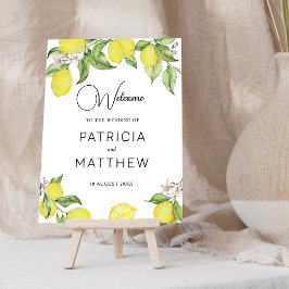 Señal del boda de bienvenida de Summer Lemons