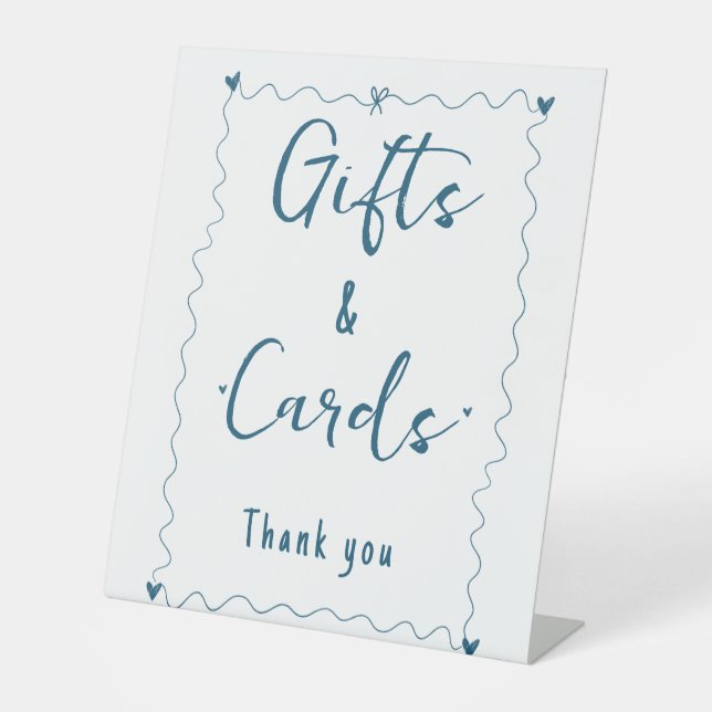 Señal del boda de tarjetas y regalo de caligrafía  (Anverso)