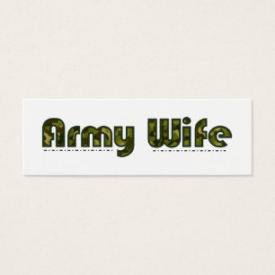 Señal del camuflaje de la esposa del ejército