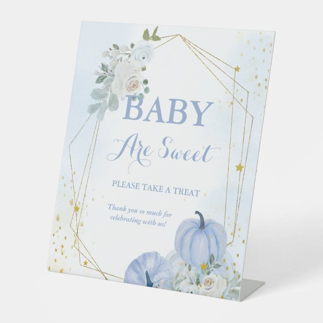 Señal del Favor de la ducha de bebé del niño de la (Anverso)