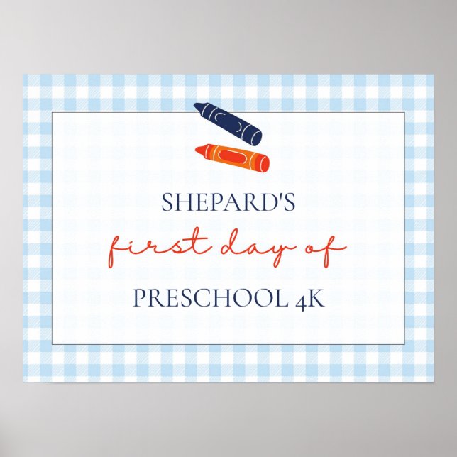 señal del primer día de clases (Frente)