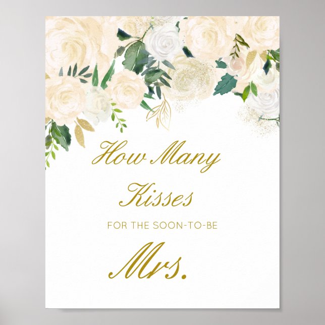 Señal Editable de Adivina Cuántos Besos para la Pr (Frente)