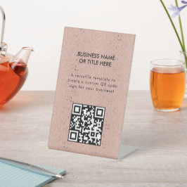 Señal elegante salón de belleza Rosa de oro