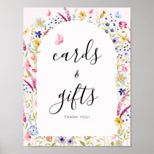 Señal floral para despedida de soltera Tarjetas y