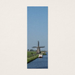 Señal holandesa de la foto del río del molino de