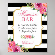 Señal para barra de mimosa para fiesta de soltera 