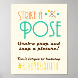 Señal para cabina de fotos con tema de cumpleaños 