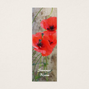 Señal roja de las amapolas de maíz de campo