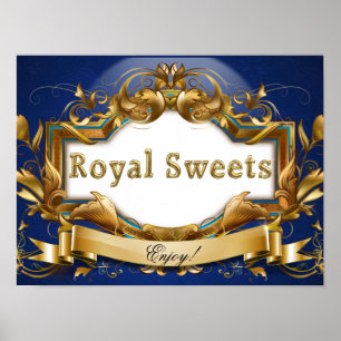 Señal Royal Sweets-Royal Blue and Gold Fiesta