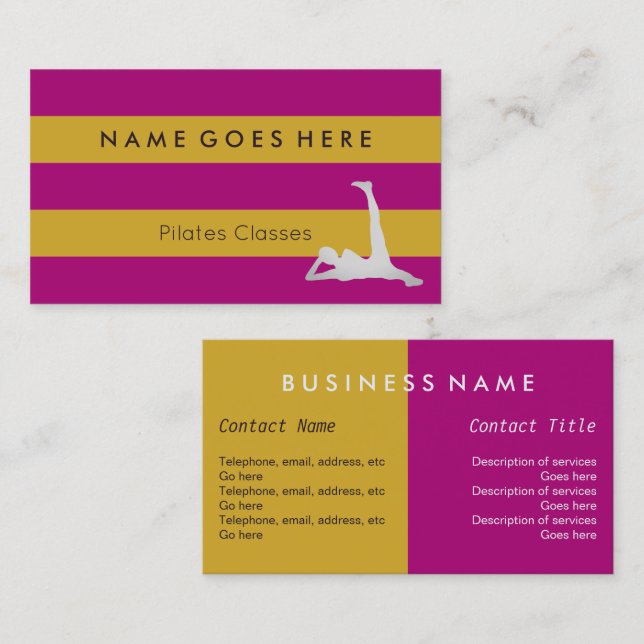 "Señala" tarjetas de visita por medio de una (Anverso / Reverso)