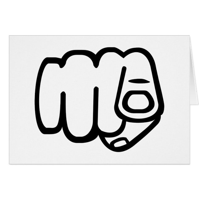 Señalando el dedo - usted (Anverso (Horizontal))