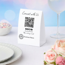 Señales comerciales de marca de código Qr Conecte 