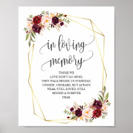 Señales conmemorativas geométricas modernas en mem