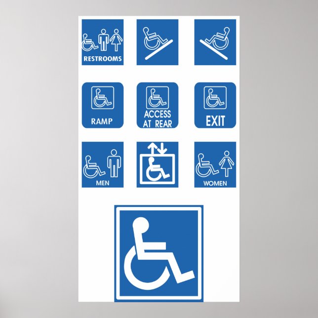 Señales de Accesibilidad para Sillas de Ruedas (Frente)