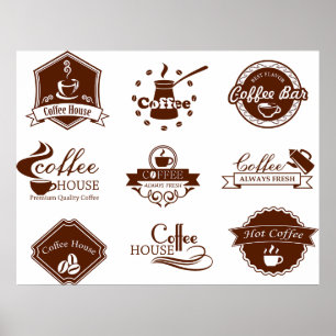Señales de Etiquetas de Cafetería